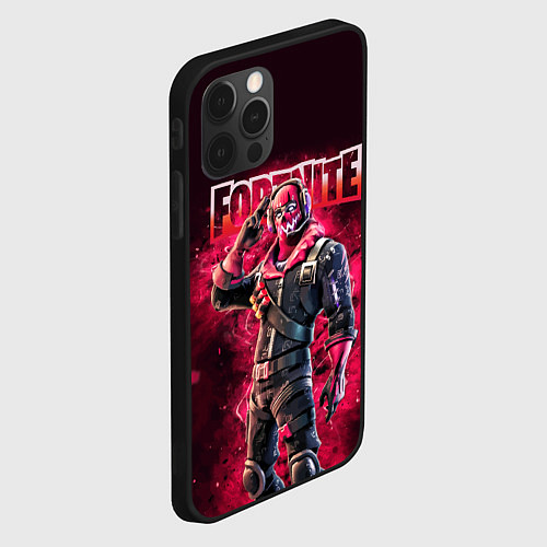 Чехол iPhone 12 Pro Max Fortnite Raptor Skin Video game / 3D-Черный – фото 2