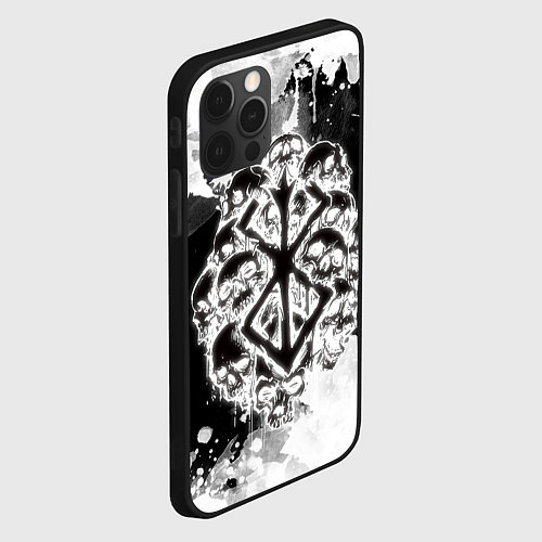 Чехол iPhone 12 Pro Max КЛЕЙМО ЖЕРТВЫ - БЕРСЕРКBERSERK / 3D-Черный – фото 2