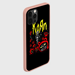 Чехол для iPhone 12 Pro Max KoЯn - Korn, цвет: 3D-светло-розовый — фото 2