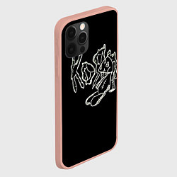 Чехол для iPhone 12 Pro Max KoЯn Korn рисунок, цвет: 3D-светло-розовый — фото 2