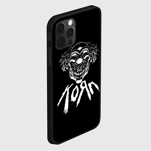 Чехол iPhone 12 Pro Max KoЯn Korn клоун / 3D-Черный – фото 2