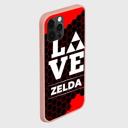 Чехол iPhone 12 Pro Max Zelda Love Классика / 3D-Светло-розовый – фото 2