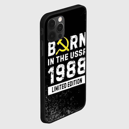 Чехол iPhone 12 Pro Max Born In The USSR 1988 year Limited Edition / 3D-Черный – фото 2