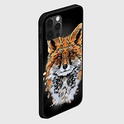 Чехол для iPhone 12 Pro Max Красивая лисица, цвет: 3D-черный — фото 2