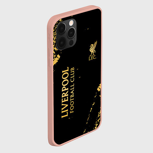 Чехол iPhone 12 Pro Max Liverpool гранж / 3D-Светло-розовый – фото 2