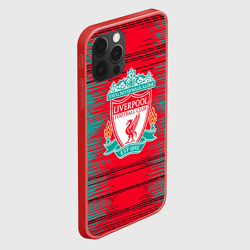 Чехол iPhone 12 Pro Max Ливерпуль logo / 3D-Красный – фото 2