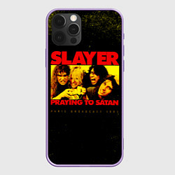 Чехол для iPhone 12 Pro Max Praying To Satan - Slayer, цвет: 3D-сиреневый