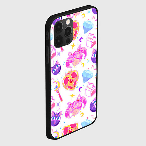 Чехол iPhone 12 Pro Max Сейлор Мун Sailor Moon / 3D-Черный – фото 2