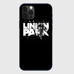 Чехол для iPhone 12 Pro Max Linkin Park логотип с фото, цвет: 3D-черный