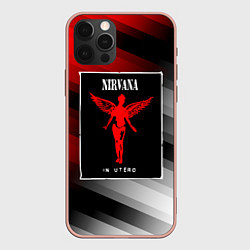 Чехол для iPhone 12 Pro Max NIRVANA in utero - НИРВАНА, цвет: 3D-светло-розовый