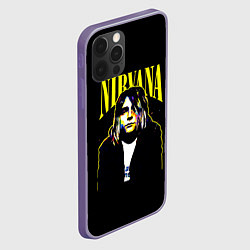 Чехол для iPhone 12 Pro Max Рок - группа Nirvana, цвет: 3D-серый — фото 2