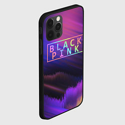 Чехол для iPhone 12 Pro Max BLACKPINK COLORS, цвет: 3D-черный — фото 2