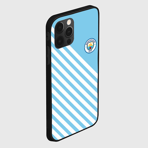 Чехол iPhone 12 Pro Max Manchester city манчестер сити былые волосы / 3D-Черный – фото 2