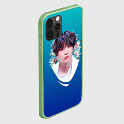 Чехол для iPhone 12 Pro Max SUGA BTS, цвет: 3D-салатовый — фото 2