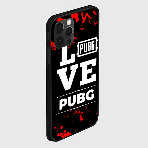 Чехол iPhone 12 Pro Max PUBG Love Классика / 3D-Черный – фото 2