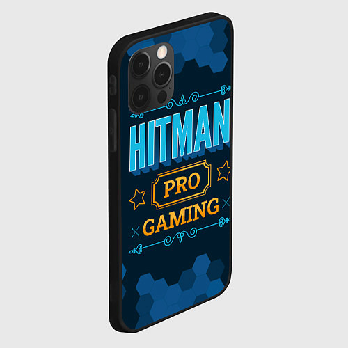 Чехол iPhone 12 Pro Max Игра Hitman: PRO Gaming / 3D-Черный – фото 2