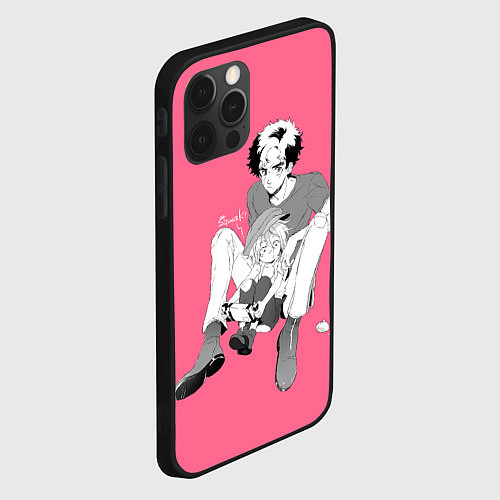 Чехол iPhone 12 Pro Max Сатио и Джо Megalo Box / 3D-Черный – фото 2