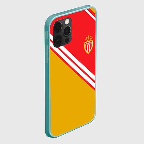 Чехол iPhone 12 Pro Max Монако logo / 3D-Мятный – фото 2