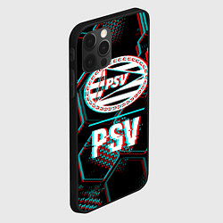 Чехол для iPhone 12 Pro Max PSV FC в стиле Glitch на темном фоне, цвет: 3D-черный — фото 2