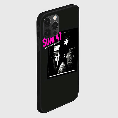 Чехол iPhone 12 Pro Max Underclass Hero - Sum 41 / 3D-Черный – фото 2