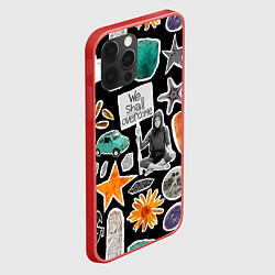 Чехол для iPhone 12 Pro Max Underground pattern We shall overcome, цвет: 3D-красный — фото 2