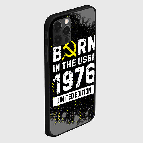 Чехол iPhone 12 Pro Max Born In The USSR 1976 year Limited Edition / 3D-Черный – фото 2