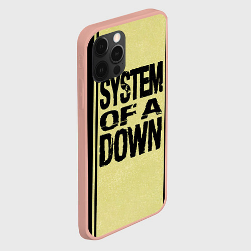 Чехол iPhone 12 Pro Max System of a Down: 5 Album Bundle / 3D-Светло-розовый – фото 2