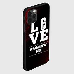 Чехол для iPhone 12 Pro Max Rainbow Six Love Классика, цвет: 3D-черный — фото 2
