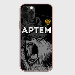 Чехол iPhone 12 Pro Max Артем Россия Медведь