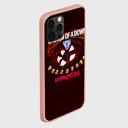Чехол для iPhone 12 Pro Max Hypnotize - System of a Down, цвет: 3D-светло-розовый — фото 2