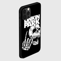 Чехол для iPhone 12 Pro Max Linkin Park Череп, цвет: 3D-черный — фото 2