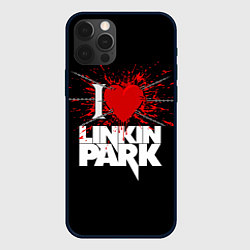 Чехол для iPhone 12 Pro Max Linkin Park Сердце, цвет: 3D-черный