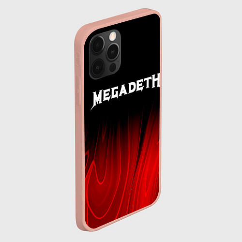 Чехол iPhone 12 Pro Max Megadeth Red Plasma / 3D-Светло-розовый – фото 2