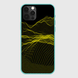 Чехол для iPhone 12 Pro Max Каркасный Пейзаж Горы, цвет: 3D-мятный