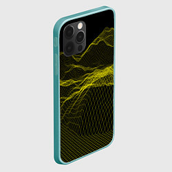 Чехол для iPhone 12 Pro Max Каркасный Пейзаж Горы, цвет: 3D-мятный — фото 2