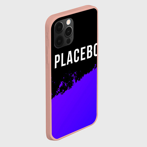 Чехол iPhone 12 Pro Max Placebo Purple Grunge / 3D-Светло-розовый – фото 2