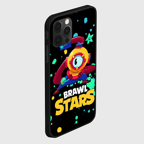 Чехол iPhone 12 Pro Max Otis Brawl Stars / 3D-Черный – фото 2