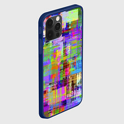 Чехол для iPhone 12 Pro Max Красочный авангардный глитч Fashion trend, цвет: 3D-тёмно-синий — фото 2