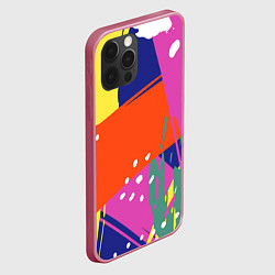 Чехол для iPhone 12 Pro Max Красочная летняя картинка Fashion trend, цвет: 3D-малиновый — фото 2