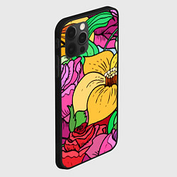 Чехол для iPhone 12 Pro Max Красочные летние цветы Fashion trend, цвет: 3D-черный — фото 2