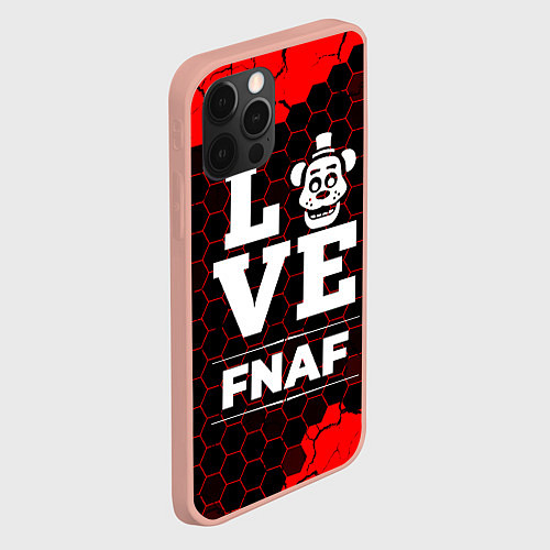 Чехол iPhone 12 Pro Max FNAF Love Классика / 3D-Светло-розовый – фото 2