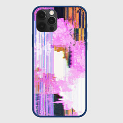 Чехол для iPhone 12 Pro Max Glitch art Fashion trend, цвет: 3D-тёмно-синий