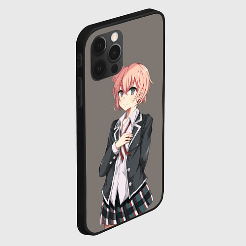 Чехол iPhone 12 Pro Max Юи Юигахама OreGairu / 3D-Черный – фото 2