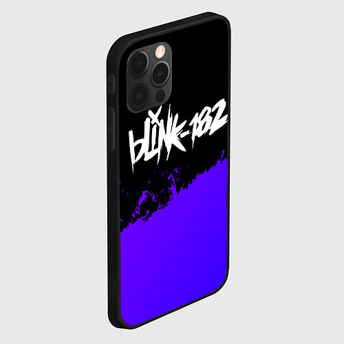 Чехол iPhone 12 Pro Max Blink 182 Purple Grunge / 3D-Черный – фото 2