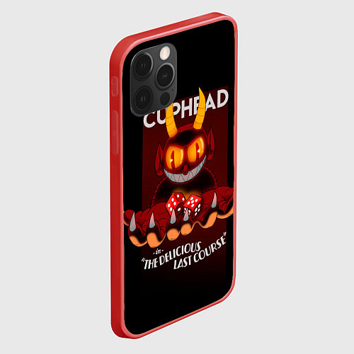 Чехол iPhone 12 Pro Max Дьявол Cuphead / 3D-Красный – фото 2