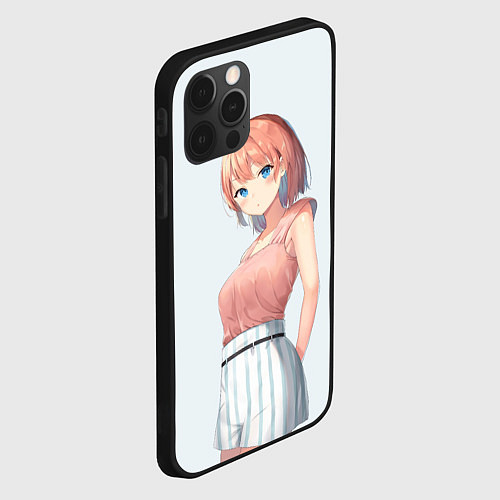 Чехол iPhone 12 Pro Max Iroha Isshiki OreGairu / 3D-Черный – фото 2