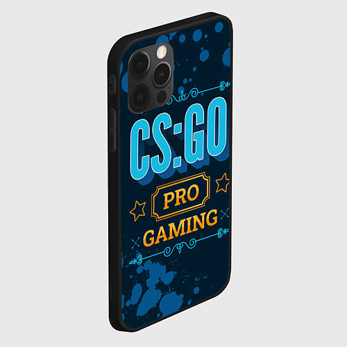 Чехол iPhone 12 Pro Max Игра CS:GO: PRO Gaming / 3D-Черный – фото 2