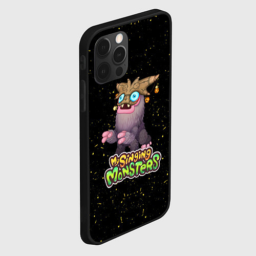 Чехол iPhone 12 Pro Max My singing Monsters - Чародейчик / 3D-Черный – фото 2