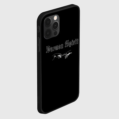 Чехол iPhone 12 Pro Max Daemon Spirit Black - Feel / 3D-Черный – фото 2