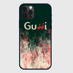 Чехол iPhone 12 Pro Max Gucci - огонь